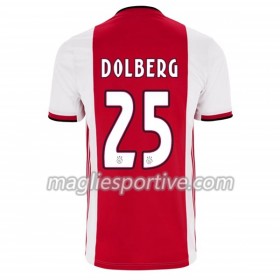 Completo Calcio Ajax Amsterdam Kasper Dolberg 25 Divisa Prima 2019/2020